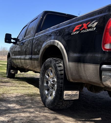 Truck Hardware Gatorback Power Stroke Mud Flaps - Set of 4 - Fits 1999-2016 Ford F-250/F-350 customer photo