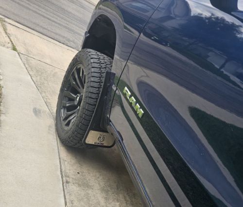 Truck Hardware Gatorback RAM Head Mud Flaps - Set of 4 - Fits 2019-2026 RAM 1500 customer photo