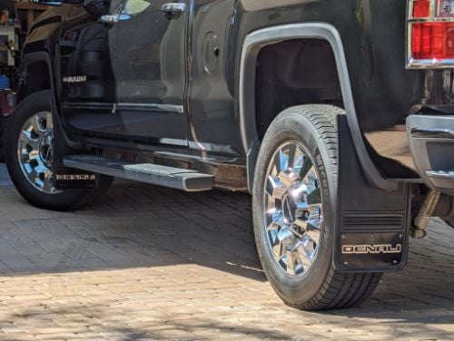 Truck Hardware Gatorback Black Wrap Denali Mud Flaps - Set of 4 - Fits 2014-2018 GMC Sierra 1500 & 2015-2019 2500/3500HD customer photo