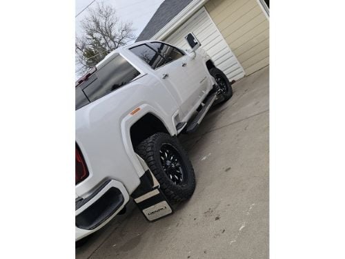 Truck Hardware Gatorback "Denali" Logo Mud Flaps - 14" Wide - Stainless Steel Brackets customer photo