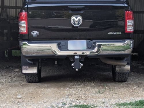 Truck Hardware Gatorback Black American Flag Mud Flaps - Set of 4 - Fits 2019-2026 RAM 2500/3500 customer photo