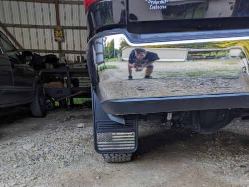 Truck Hardware Gatorback Black American Flag Mud Flaps - Set of 4 - Fits 2019-2026 RAM 2500/3500 customer photo