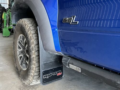 Truck Hardware Gatorback 12"x23" Black Wrap Raptor SVT Cut Mud Flaps customer photo