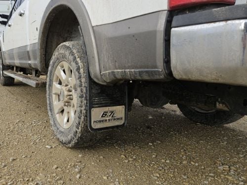 Truck Hardware Gatorback 6.7L Power Stroke Mud Flaps - Set of 4 - Fits 2017-2022 Ford F-250/F-350 customer photo