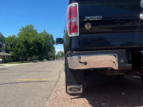 Truck Hardware Gatorback Black Ford Oval Mud Flaps - Set of 4 - Fits 2017-2022 Ford F-250/F-350 customer photo