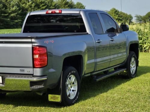 Truck Hardware Gatorback Gold Bowtie Mud Flaps - Set of 4 - Fits 2014-2018 Chevy Silverado 1500 & 2015-2019 2500/3500HD customer photo
