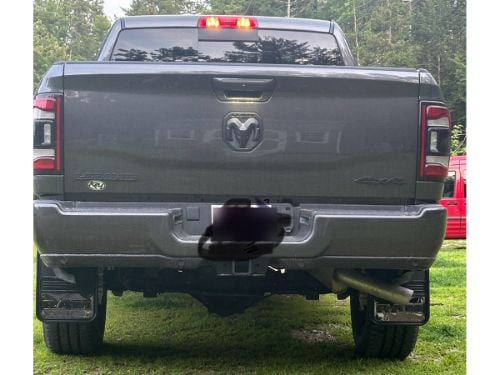 Truck Hardware Gatorback Gunmetal RAM Text Mud Flaps - Set of 4