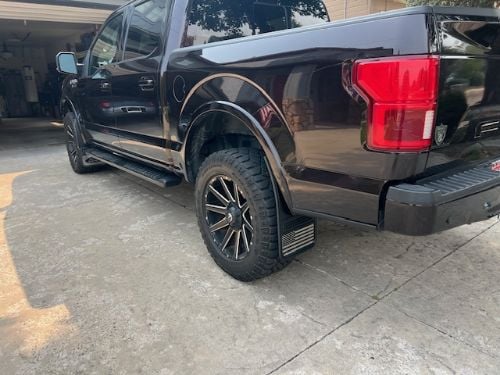 Truck Hardware Gatorback Black American Flag Mud Flaps - Set of 4 - Fits 2004-2014 Ford F-150 customer photo