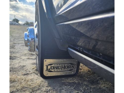 Truck Hardware Gatorback Laramie Longhorn Mud Flaps - Front Pair