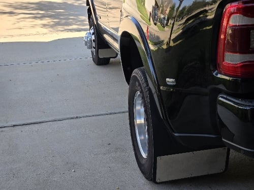 Truck Hardware Gatorback Stainless Plate Dually Mud Flaps - Set of 4 - Fits 2010-2026 RAM 3500 customer photo