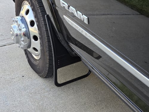 Truck Hardware Gatorback Stainless Plate Dually Mud Flaps - Set of 4 - Fits 2010-2026 RAM 3500 customer photo