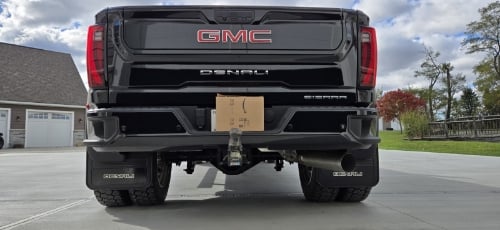 Truck Hardware Gatorback Black Wrap Denali Dually Mud Flaps & Caps - Set of 4 - Fits 2020-2026 GMC Sierra 3500HD customer photo