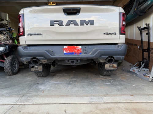 Truck Hardware Gatorback Gunmetal RAM Head Mud Flaps - Set of 4 - Fits 2019-2026 RAM 1500 customer photo