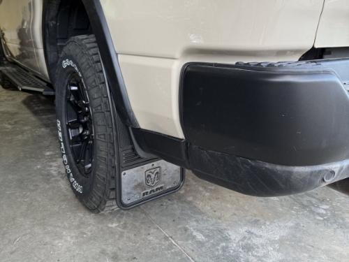 Truck Hardware Gatorback Gunmetal RAM Head Mud Flaps - Set of 4 - Fits 2019-2026 RAM 1500 customer photo