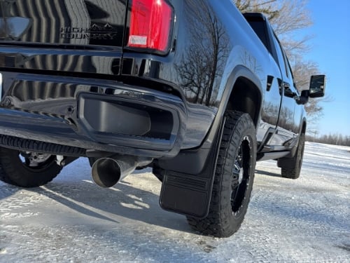 Truck Hardware Gatorback Black Plate Mud Flaps - Set of 4 - Fits 2020-2026 Chevy Silverado 2500/3500HD customer photo