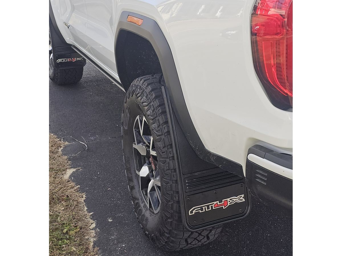 Truck Hardware Gatorback Black Wrap AT4X Mud Flaps - Set of 4
