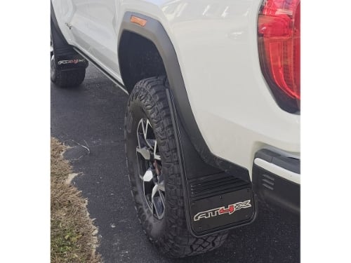 Truck Hardware Gatorback Black Wrap AT4X Mud Flaps - Set of 4 - 2023-2026 GMC Canyon customer photo
