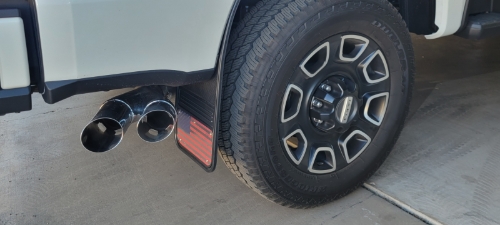Truck Hardware Gatorback American Flag Mud Flaps - Set of 4 - Fits 2023-2026 Ford F-250/F-350 customer photo
