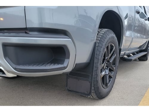 Truck Hardware Gatorback Black Plate Mud Flaps - Set of 4 - Fits 2019-2026 Chevy Silverado 1500 customer photo