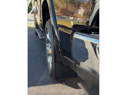 Truck Hardware Razorback Rubber Mud Flaps - Set of 4 - Fits 2019