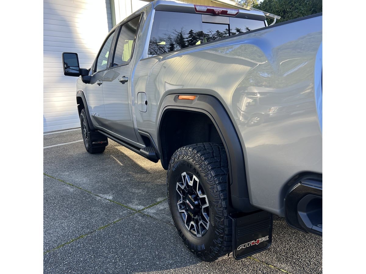 Truck Hardware Gatorback Black Wrap AT4X Mud Flaps - Set of 4