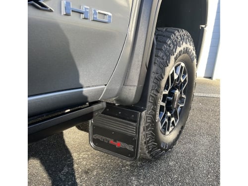 Truck Hardware Gatorback Black Wrap AT4X Mud Flaps - Set of 4 - 2024-2026 GMC Sierra 2500/3500HD AT4X customer photo