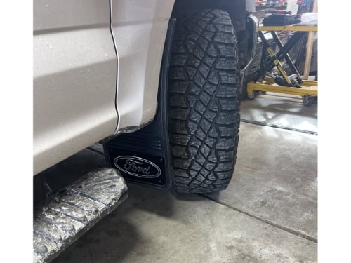 Truck Hardware Gatorback Black Wrap Ford Oval Mud Flaps - Set of 4 - Fits 2017-2022 Ford F-250/F-350 customer photo