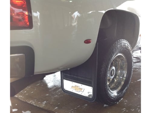 Truck Hardware Gatorback Gold Bowtie Dually Mud Flaps - Set of 4 - Fits 2015-2019 Chevy Silverado 3500HD customer photo