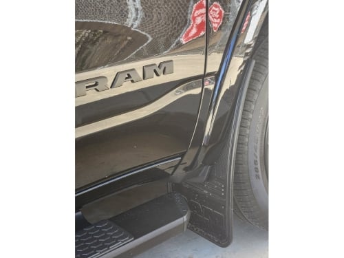 Truck Hardware Gatorback Anodized RAM Text Logo Mud Flaps - Set of 4 - Fits 2019-2026 RAM 1500 customer photo