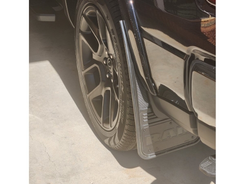 Truck Hardware Gatorback Anodized RAM Text Logo Mud Flaps - Set of 4 - Fits 2019-2026 RAM 1500 customer photo