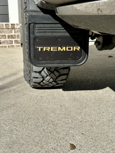 Truck Hardware Gatorback Black Anodized Tremor Offset Mud Flaps - Set of 4 - Fits 2023-2026 Ford F-250/F-350 customer photo