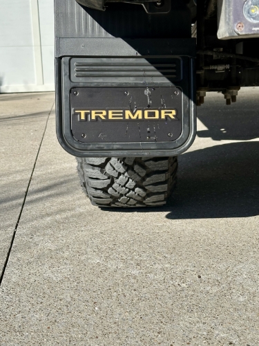 Truck Hardware Gatorback Black Anodized Tremor Offset Mud Flaps - Set of 4 - Fits 2023-2026 Ford F-250/F-350 customer photo