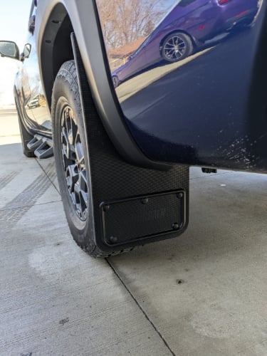 Truck Hardware Gatorback Rubber Mud Flaps - Set of 4 - Fits 2022-2026 Nissan Frontier customer photo