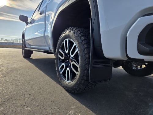 Truck Hardware Gatorback Black Plate Mud Flaps - Set of 4 - Fits 2019-2026 GMC Sierra 1500 customer photo