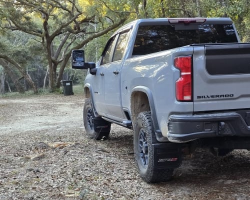 Truck Hardware Gatorback Anodized ZR2 Mud Flaps - Set of 4 - Fits 2024-2026 Chevy Silverado 2500/3500HD ZR2 customer photo
