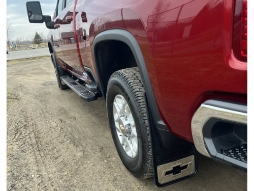 Truck Hardware Gatorback Black Bowtie Logo Mud Flaps - Set of 4 - Fits 2020-2026 Chevy Silverado 2500/3500HD customer photo