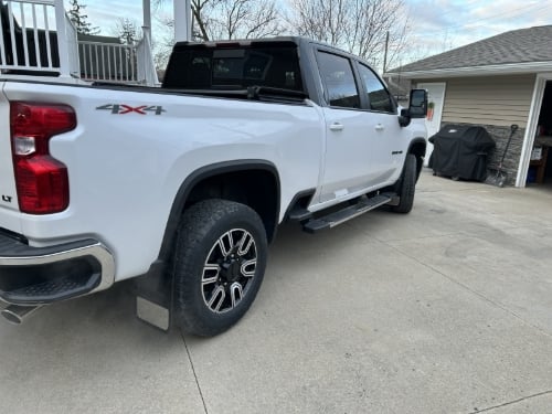 Truck Hardware Gatorback Stainless Plate Mud Flaps - Set of 4 - Fits 2020-2026 Chevy Silverado 2500/3500HD customer photo