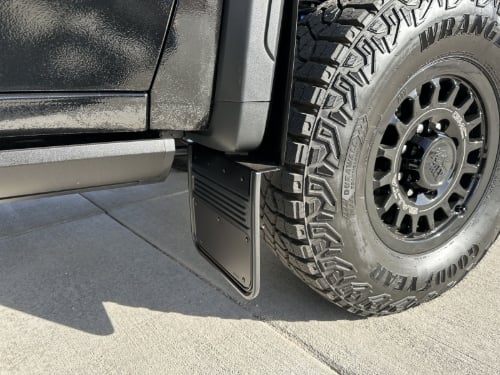 Truck Hardware Gatorback Black Plate Mud Flaps - Set of 4 - 2024-2026 GMC Sierra 2500/3500HD AT4X customer photo
