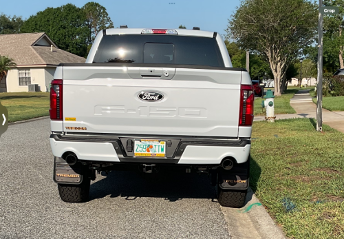 Truck Hardware Gatorback Orange Tremor Anodized Plate Mud Flaps - Set of 4 - Fits 2021-2026 Ford F-150 customer photo