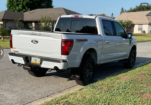 Truck Hardware Gatorback Orange Tremor Anodized Plate Mud Flaps - Set of 4 - Fits 2021-2026 Ford F-150 customer photo