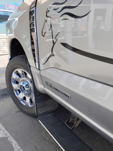 Truck Hardware Gatorback Black American Flag Mud Flaps - Set of 4 - Fits 2023-2026 Ford F-250/F-350 customer photo