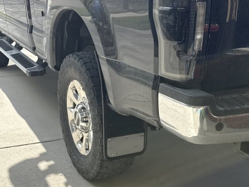 Truck Hardware Gatorback Stainless Plate Mud Flaps - Set of 4 - Fits 2017-2022 Ford F-250/F-350 customer photo