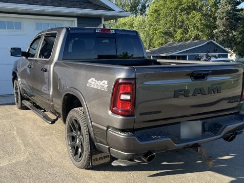 Truck Hardware Gatorback Gunmetal RAM Text Mud Flaps - Set of 4 - Fits 2019-2026 RAM 1500 customer photo