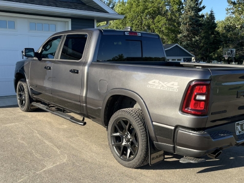 Truck Hardware Gatorback Gunmetal RAM Text Mud Flaps - Set of 4 - Fits 2019-2026 RAM 1500 customer photo