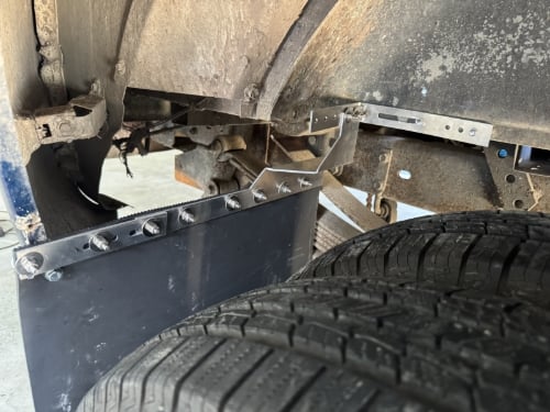 Truck Hardware Universal HD Dually Rear Wheel "L" Mud Flap Brackets customer photo