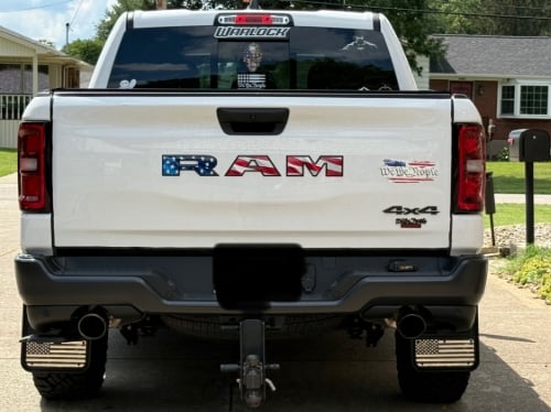 Truck Hardware Gatorback Black American Flag Mud Flaps - Set of 4 - Fits 2019-2026 RAM 1500 customer photo