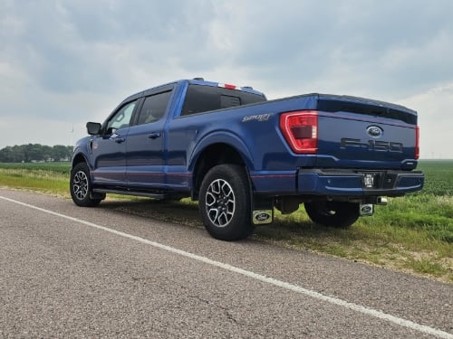 Truck Hardware Gatorback Blue Ford Oval Mud Flaps - Set of 4 - Fits 2021-2026 Ford F-150 customer photo