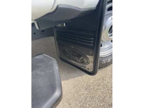 Truck Hardware Gatorback Gunmetal Ford Oval Mud Flaps - Set of 4 - Fits 2023-2026 Ford F-250/F-350 customer photo