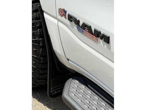 Truck Hardware Gatorback Black American Flag Mud Flaps - Set of 4 - Fits 2019-2026 RAM 1500 customer photo