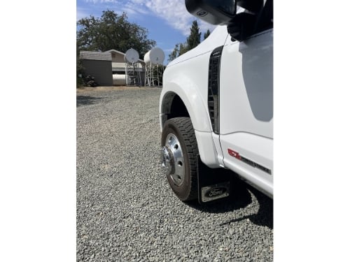 Truck Hardware Gatorback Black Ford Oval Mud Flaps - Set of 4 - Fits 2017-2022 Ford F-450 customer photo